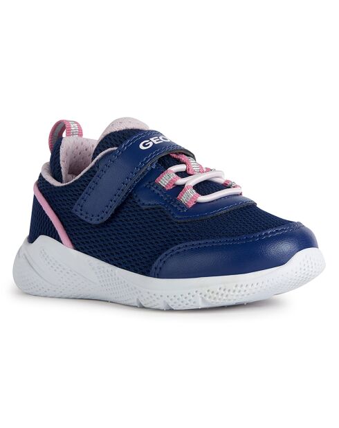 Baskets Sprintye bleu marine/rose