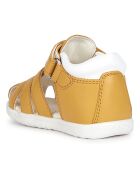 Sandales en Cuir Macchia ocre jaune