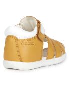 Sandales en Cuir Macchia ocre jaune
