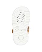 Sandales en Cuir Macchia ocre jaune