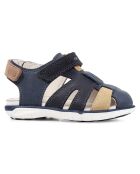 Sandales en Cuir Delhi marine/ocre