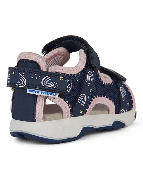 Sandales Multy marine/rose clair