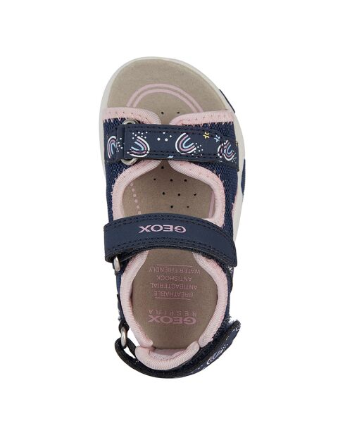 Sandales Multy marine/rose clair