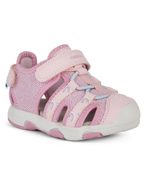 Sandales Multy rose clair/rose foncé