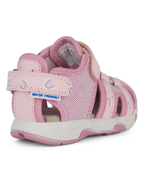 Sandales Multy rose clair/rose foncé