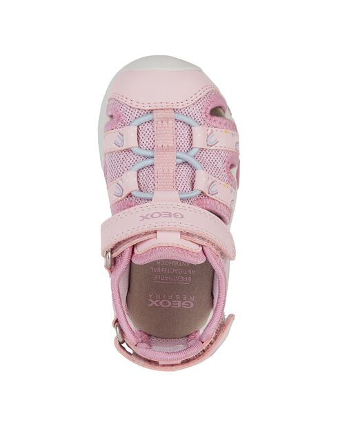Sandales Multy rose clair/rose foncé