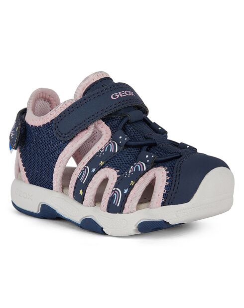 Sandales Multy marine/rose clair