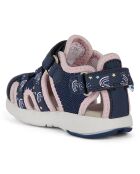 Sandales Multy marine/rose clair