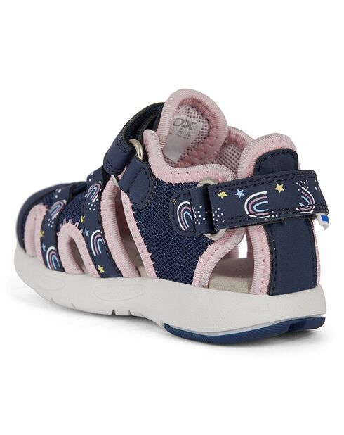 Sandales Multy marine/rose clair
