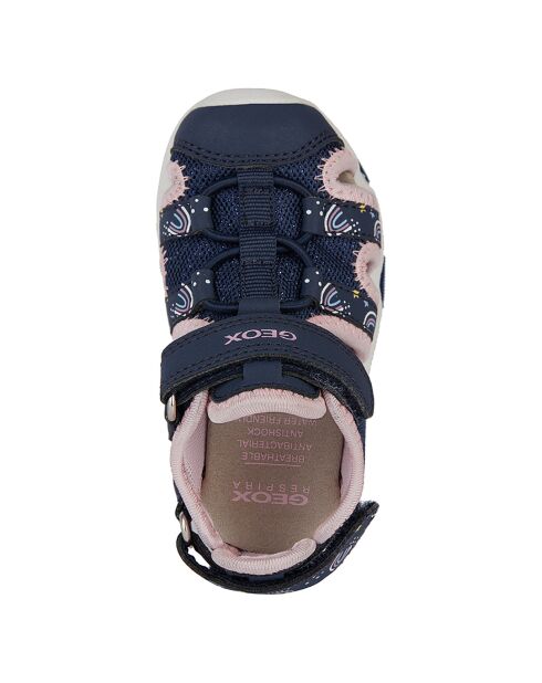 Sandales Multy marine/rose clair