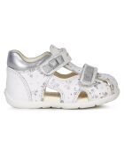 Sandales en Cuir Kaytan blanc/argenté