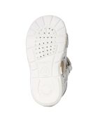 Sandales en Cuir Kaytan blanc/argenté