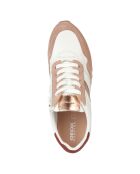 Baskets en Cuir Tabelya nude/blanc