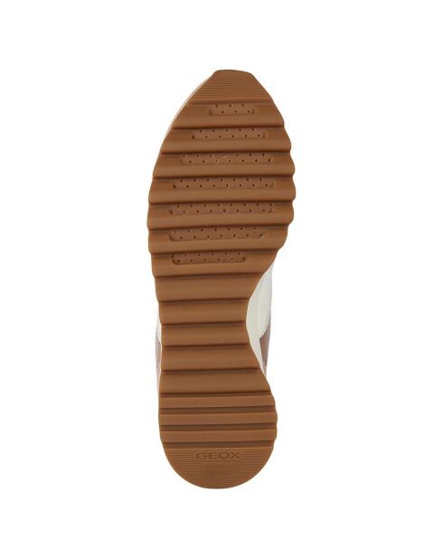 Baskets en Cuir Tabelya nude/blanc