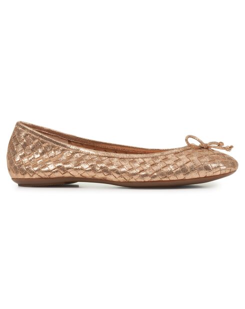 Ballerines en Cuir Palmaria rose doré