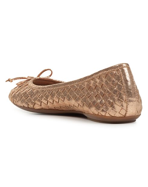 Ballerines en Cuir Palmaria rose doré