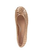 Ballerines en Cuir Palmaria rose doré