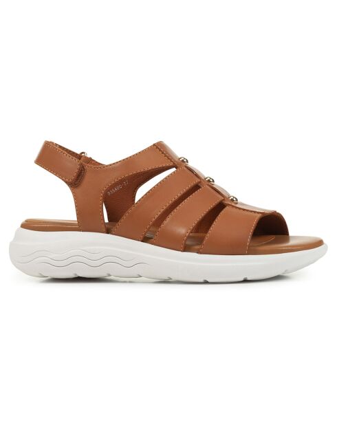 Sandales en Cuir Spherica camel