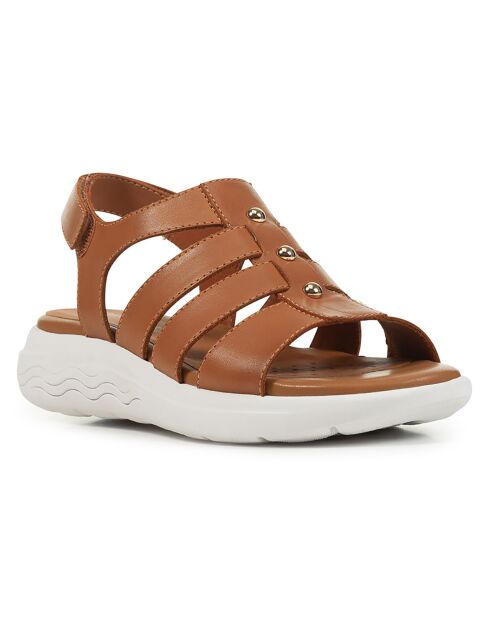 Sandales en Cuir Spherica camel