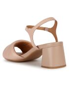 Sandales en Cuir Genziana nude - Talon 6.5 cm