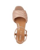 Sandales en Cuir Genziana nude - Talon 6.5 cm