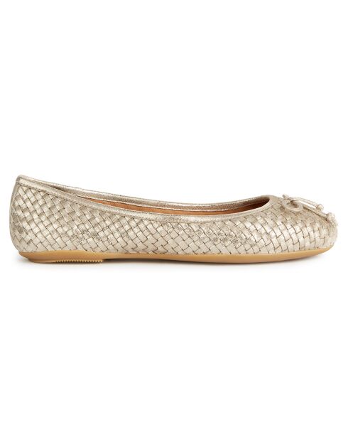 Ballerines en Cuir Palmaria doré pâle