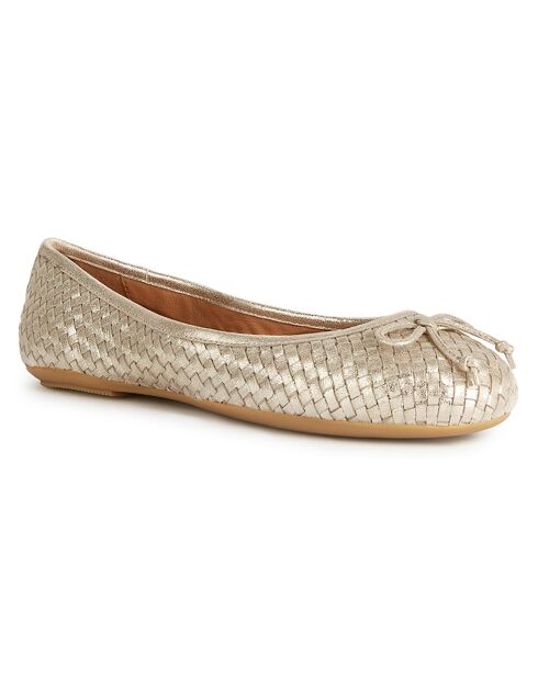 Ballerines en Cuir Palmaria doré pâle