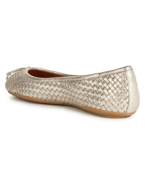 Ballerines en Cuir Palmaria doré pâle
