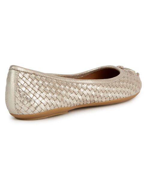 Ballerines en Cuir Palmaria doré pâle