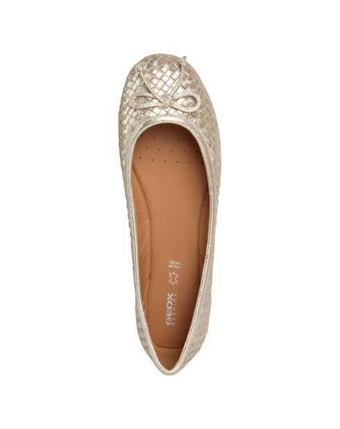 Ballerines en Cuir Palmaria doré pâle