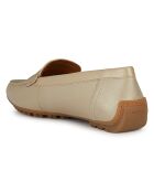 Mocassins en Cuir Kosmopolis doré pâle