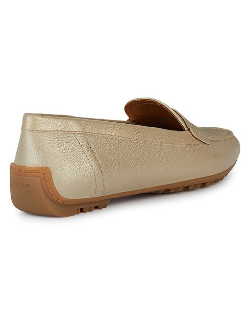 Mocassins en Cuir Kosmopolis doré pâle
