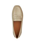 Mocassins en Cuir Kosmopolis doré pâle