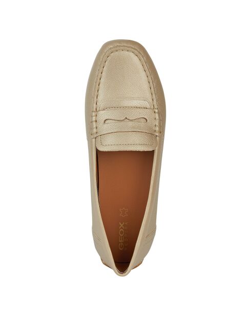 Mocassins en Cuir Kosmopolis doré pâle