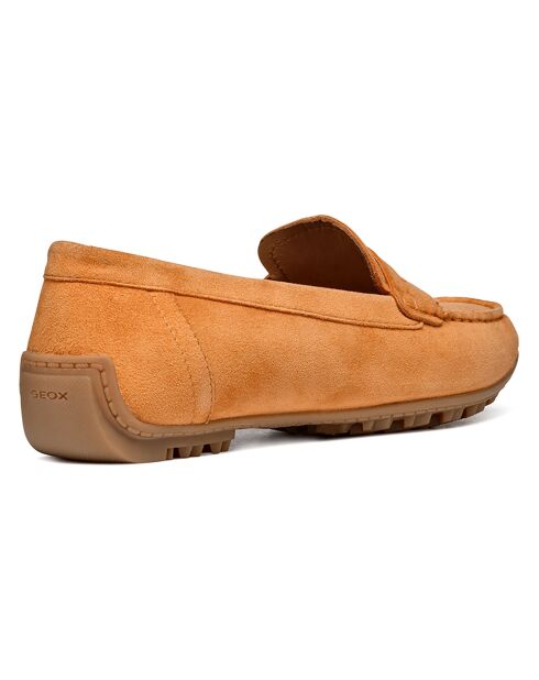 Mocassins en Velours de Cuir Kosmopolis orange