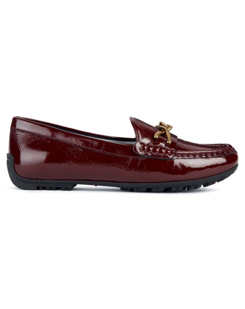 Mocassins en Cuir verni Kosmopolis bordeaux foncé