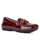 Mocassins en Cuir verni Kosmopolis bordeaux foncé