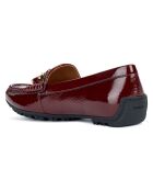 Mocassins en Cuir verni Kosmopolis bordeaux foncé
