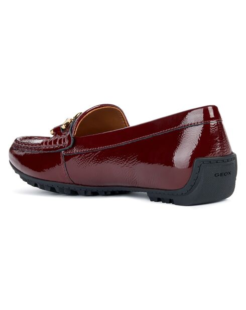 Mocassins en Cuir verni Kosmopolis bordeaux foncé