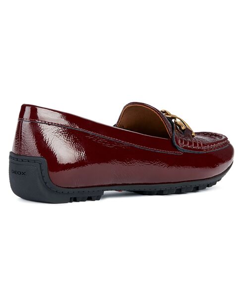 Mocassins en Cuir verni Kosmopolis bordeaux foncé