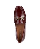 Mocassins en Cuir verni Kosmopolis bordeaux foncé
