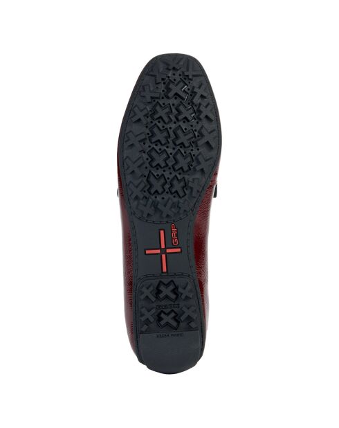 Mocassins en Cuir verni Kosmopolis bordeaux foncé