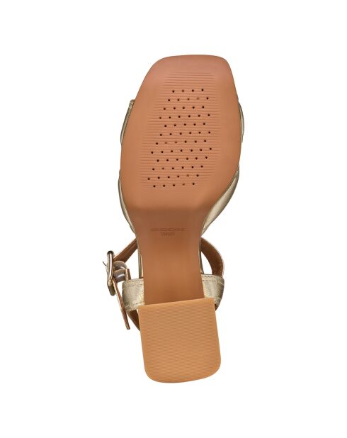 Sandali in pelle Soledea dorati - tacco 8,5 cm