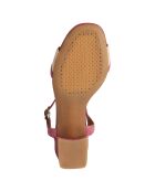 Sandales en Cuir Eraklia cyclamen/nude - Talon 5 cm