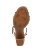 Sandales en Cuir Eraklia nude - Talon 8 cm