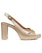 Sandales en Cuir Walk Pleasure naturel foncé - Talon 8.5 cm