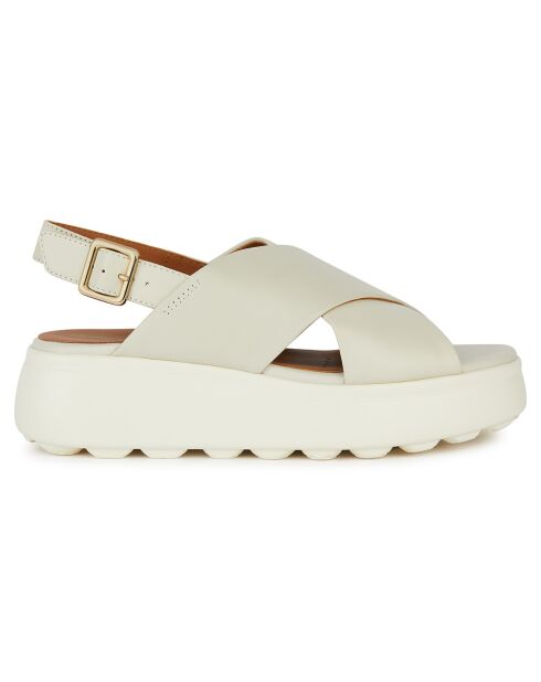 Sandales en Cuir Spherica sable - Talon 5.5 cm