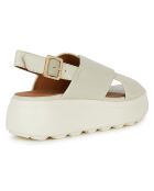 Sandales en Cuir Spherica sable - Talon 5.5 cm