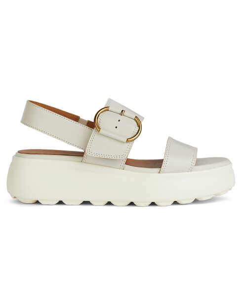 Sandales en Cuir Spherica sable clair - Talon 5.5 cm