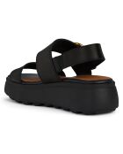 Sandales en Cuir Spherica noires - Talon 5.5 cm